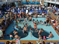 Crowded Disney Swimming Pool
